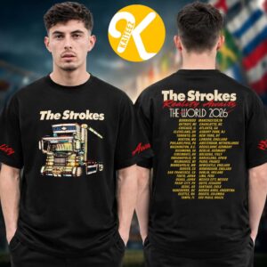 The Strokes Merch Reality Awaits Tour 2026 Truck Tour Dates Unisex T-Shirt