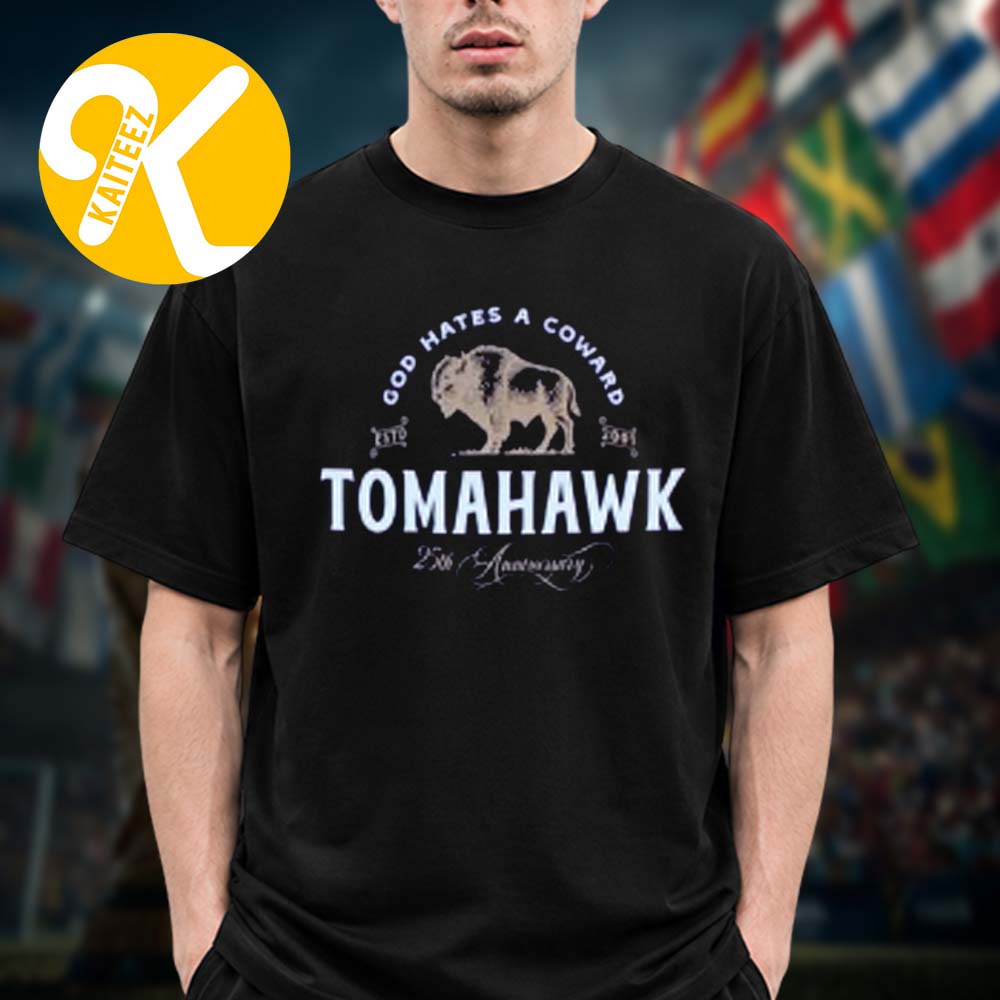 Tomahawk Merch US Tour 2026 God Hates A Coward Unisex T-Shirt Tomahawk Merch US Tour 2026 God Hates A Coward Unisex T-Shirt