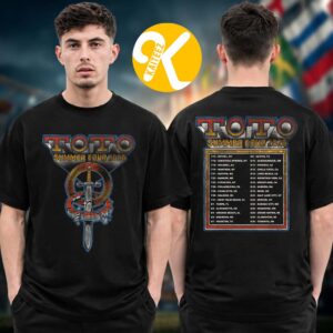 Toto Band Merch Summer Tour 2026 Tour Dates Two Sided Unisex T-Shirt