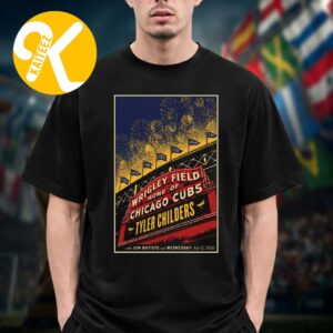 Tyler Childers Chicago IL Event Poster At Wrigley Field In Chicago IL On July 12 2026 Unisex T-Shirt