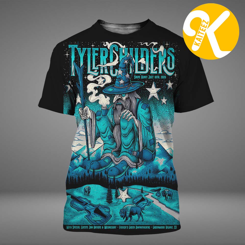 Tyler Childers Greenwood Village CO Event Poster At Fiddler’s Green Amphitheatre In Greenwood Village CO On July 18 2026 All Over Print Shirt Tyler Childers Greenwood Village CO Event Poster At Fiddler’s Green Amphitheatre In Greenwood Village CO On July 18 2026 All Over Print Shirt