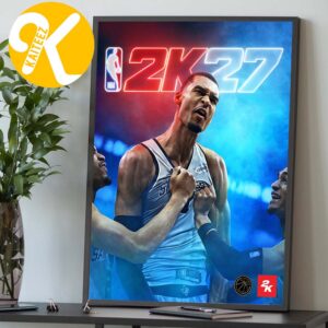 Victor Wembanyama NBA 2K27 Standard Edition Cover Athlete Home Decor Poster Canvas