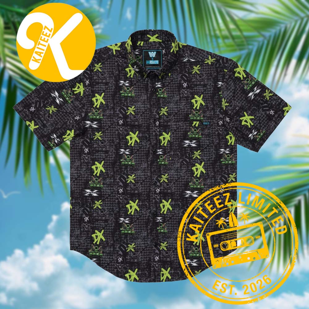 WWE D-Generation X RSVLTLS Collection Summer Hawaiian Shirt WWE D-Generation X RSVLTLS Collection Summer Hawaiian Shirt