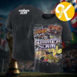WWE SummerSlam 2026 Minneapolis Minnesota On August 1 2 2026 All Logos Unisex T-Shirt