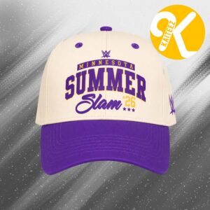 WWE SummerSlam 2026 Minneapolis Minnesota On August 1 2 2026 Purple Classic Cap Hat Snapback