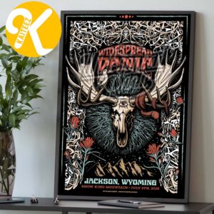 Widespread Panic Event Poster At Snow King Mountain In Jackson Hole WY On July 5 2026 Home Decor Poster Canvas