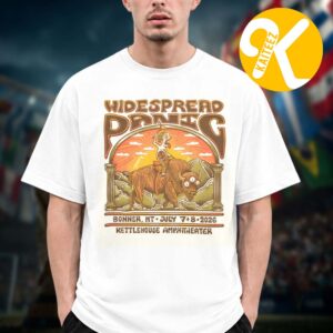 Widespread Panic Event Tee By Andrew Sax At Kettlehouse Amphitheater In Misoula Montana On July 7 8 2026 Unisex T-Shirt