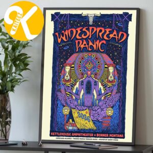 Widespread Panic Limited Edition Poster By Denny Evans At Kettlehouse Amphitheater In Bonner Motana On July 7 8 2026 Home Decor Poster Canvas