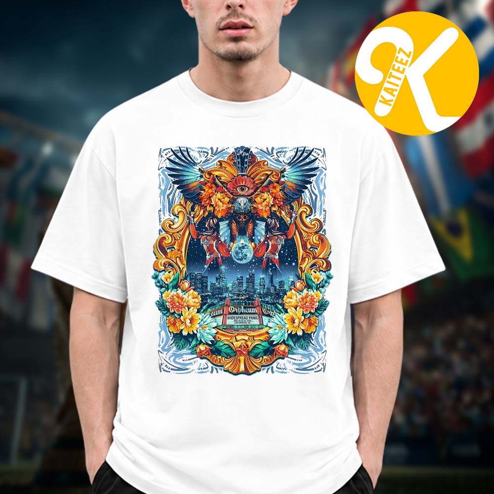 Widespread Panic Los Angeles CA Event Poster At Orpheum Theatre In Los Angeles CA On July 23 24 25 2026 Unisex T-Shirt Widespread Panic Los Angeles CA Event Poster At Orpheum Theatre In Los Angeles CA On July 23 24 25 2026 Unisex T-Shirt