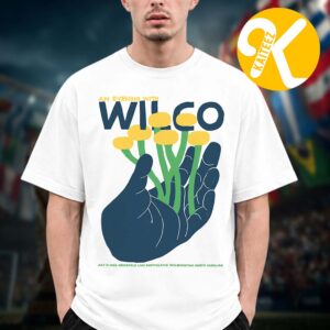 Wilco Band Event Poster At Greenfield Lake Amphitheater In Wilmington NC On July 13 2026 Unisex T-Shirt
