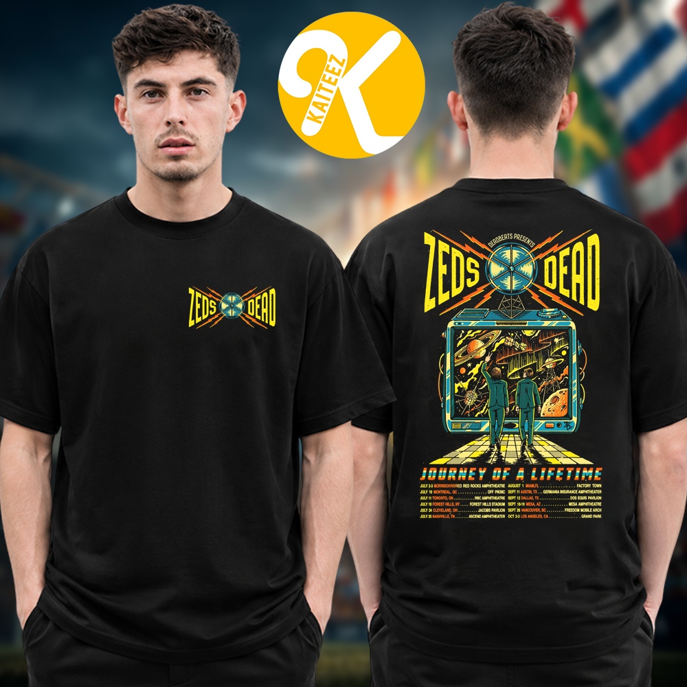 Zeds Dead Journey Of A Lifetime Tour 2026 Tour Dates Two Sided Unisex T-Shirt Zeds Dead Journey Of A Lifetime Tour 2026 Tour Dates Two Sided Unisex T-Shirt