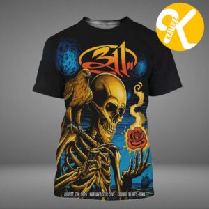 311 Band Council Bluffs IA Event Poster At Harrah’s Stir Cove In Council Bluffs IA On August 5 2026 All Over Print Shirt