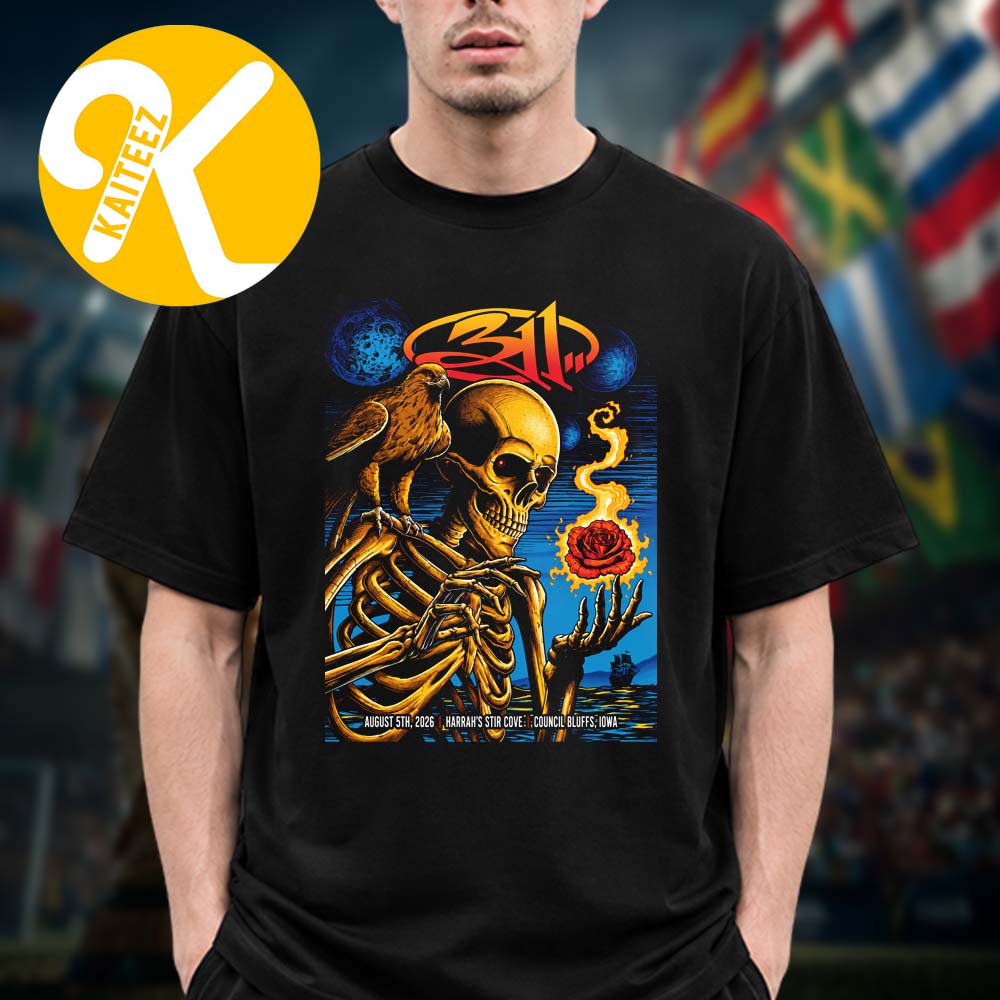311 Band Council Bluffs IA Event Poster At Harrah’s Stir Cove In Council Bluffs IA On August 5 2026 Unisex T-Shirt 311 Band Council Bluffs IA Event Poster At Harrah’s Stir Cove In Council Bluffs IA On August 5 2026 Unisex T-Shirt