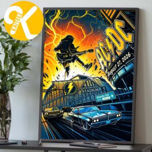 ACDC Atlanta GA Event Poster At Mercedes Benz Stadium In Atlanta GA On August 27 2026 Home Decor Poster Canvas