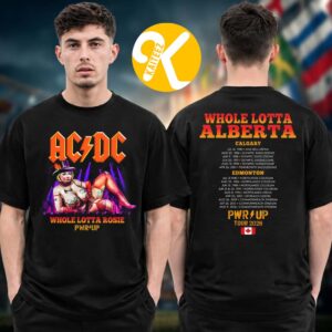 ACDC Edmonton AB Event Tee At Commmonwealth Stadium In Edmonton AB On August 9 2026 Two Sided Unisex T-Shirt