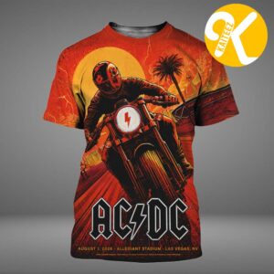 ACDC Las Vegas NV Event Poster At Allegiant Stadium In Las Vegas NV On August 1 2026 All Over Print Shirt
