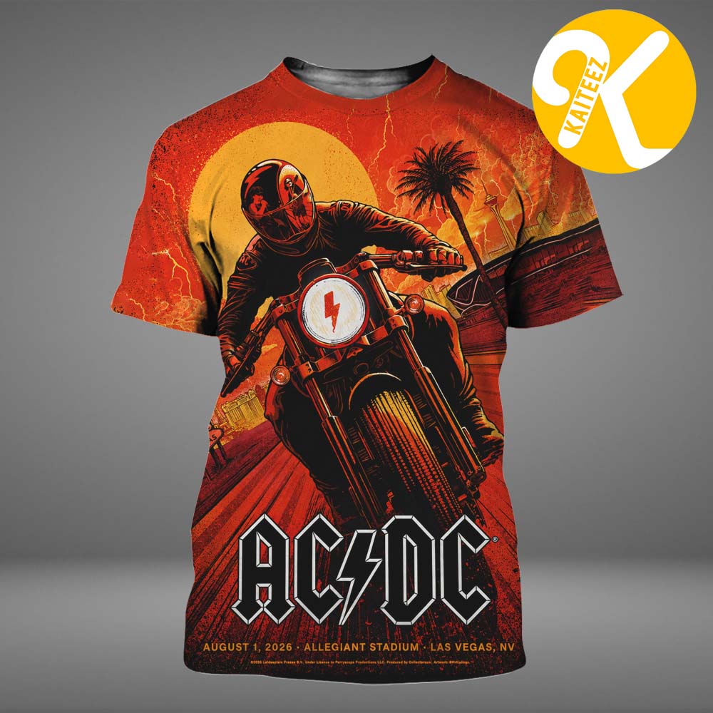 ACDC Las Vegas NV Event Poster At Allegiant Stadium In Las Vegas NV On August 1 2026 All Over Print Shirt ACDC Las Vegas NV Event Poster At Allegiant Stadium In Las Vegas NV On August 1 2026 All Over Print Shirt