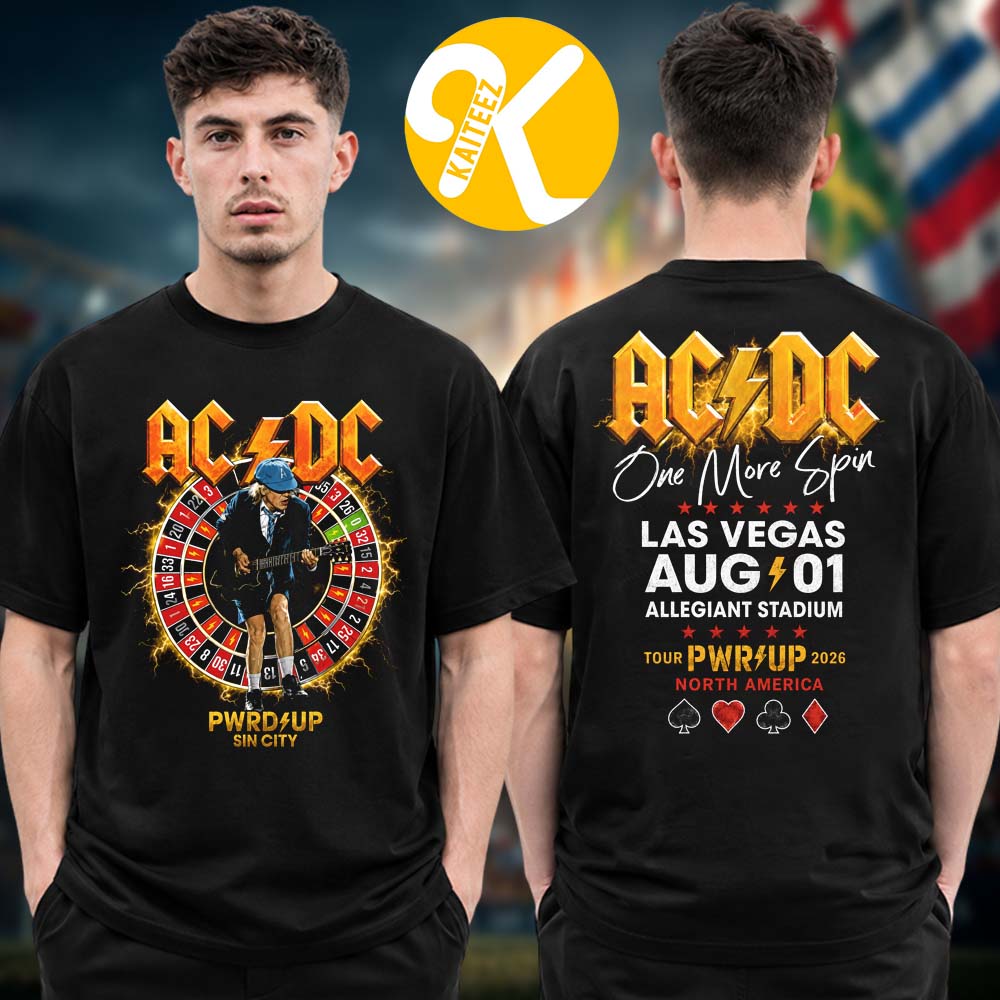 ACDC Las Vegas NV Event Tee At Allegiant Stadium In Las Vegas NV On August 1 2026 Two Sided Unisex T-Shirt ACDC Las Vegas NV Event Tee At Allegiant Stadium In Las Vegas NV On August 1 2026 Two Sided Unisex T-Shirt