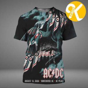 ACDC Vancouver BC Canada Event Tee At BC Place In Vancouver BC On August 13 2026 All Over Print Shirt