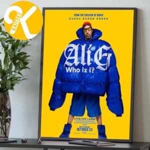 Ali G Who Iz I Official Film Poster From The Creator Sacha Baron Cohen In Theaters October 23 2026 Home Decor Poster Canvas