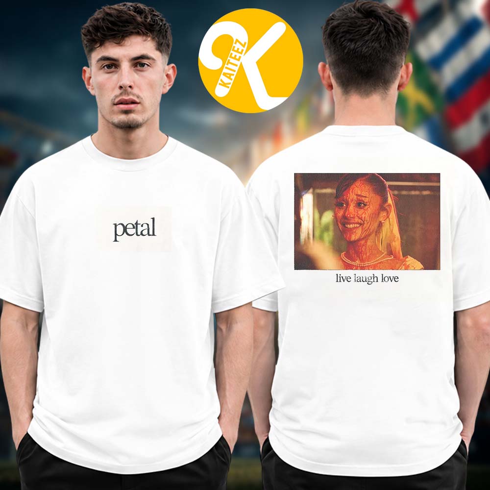 Ariana Grande Merch Petal Live Laugh Love Two Sided Unisex T-Shirt Ariana Grande Merch Petal Live Laugh Love Two Sided Unisex T-Shirt