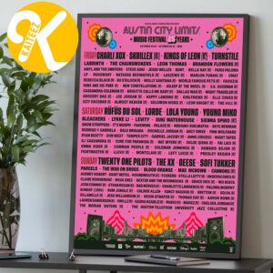 Austin City Limits Festival 2026 At Zilker Metropolitan Park In Austin TX On October 2-4  9-11 2026 Line Up Home Decor Poster Canvas