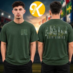 Austin City Limits Festival 2026 Merch At Zilker Metropolitan Park In Austin TX On October 2-4 9-11 2026 Skyline Green Two Sided Unisex T-Shirt Austin City Limits Festival 2026 Merch At Zilker Metropolitan Park In Austin TX On October 2-4 9-11 2026 Skyline Green Two Sided Unisex T-Shirt