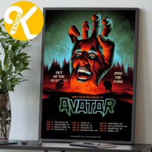 Avatar Band Dont Go In The Forest Tour 2027 Tour Dates Home Decor Poster Canvas