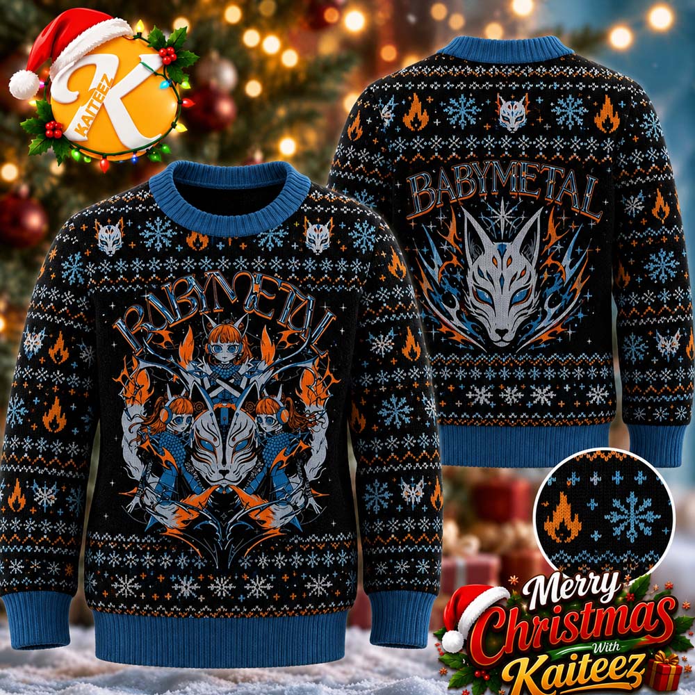 Babymetal 123 Thunder Ugly Christmas Sweater Babymetal 123 Thunder Ugly Christmas Sweater