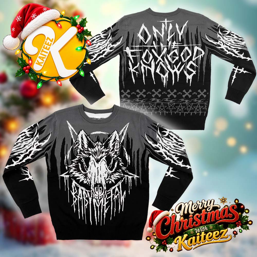 Babymetal Fox God Ugly Christmas Sweater Babymetal Fox God Ugly Christmas Sweater
