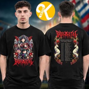 Babymetal Merch World Tour 2026 North America Tour Dates Metamorphosis Two Sided Unisex T-Shirt