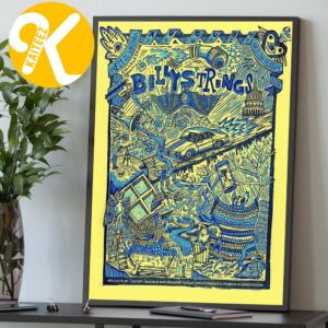 Billy Strings Charleston WV Event Poster At Charleston Coliseum In Charleston WV On August 4 2026 Home Decor Poster Canvas