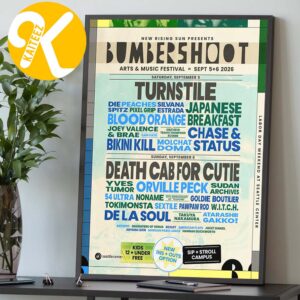 Bumbershoot Art And Music Festival 2026 At Seattle Center In Seattle WA On September 5 6 2026 Line Up Home Decor Poster Canvas