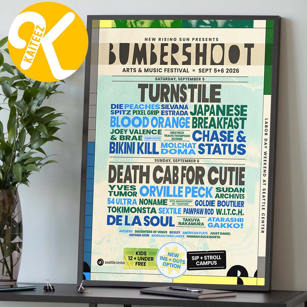 Bumbershoot Art And Music Festival 2026 At Seattle Center In Seattle WA On September 5 6 2026 Line Up Home Decor Poster Canvas Bumbershoot Art And Music Festival 2026 At Seattle Center In Seattle WA On September 5 6 2026 Line Up Home Decor Poster Canvas