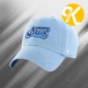 Cleveland Sirens WNBA Merch Siren Blue And White Primary Logo Classic Cap Hat Snapback