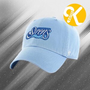 Cleveland Sirens WNBA Merch Erie Blue Logo Classic Cap Hat Snapback