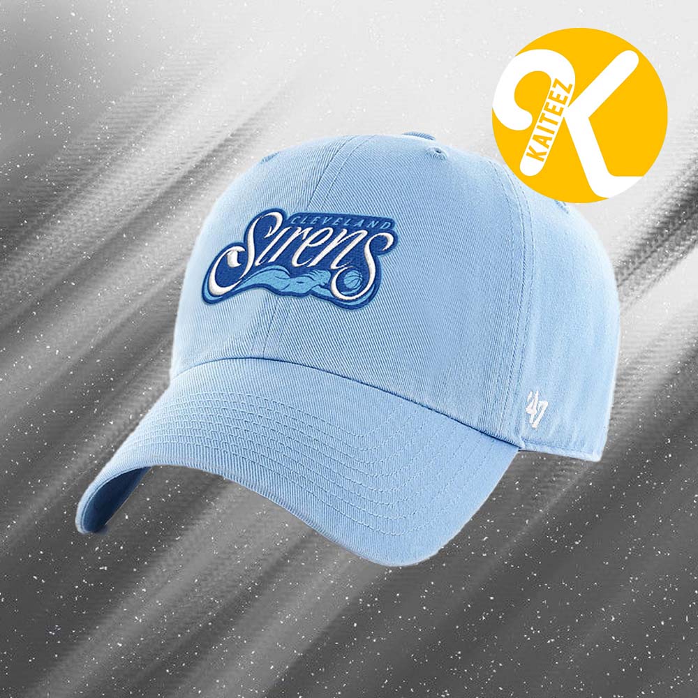 Cleveland Sirens WNBA Merch Erie Blue Logo Classic Cap Hat Snapback Cleveland Sirens WNBA Merch Erie Blue Logo Classic Cap Hat Snapback