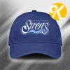 Cleveland Sirens WNBA Merch Siren Blue Wordmark Foam Trucker Hat