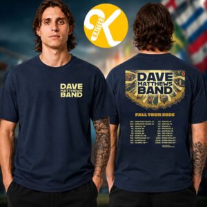 Dave Matthews Band Fall Tour 2026 Tour Dates Two Sided Unisex T-Shirt