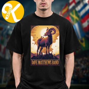 Dave Matthews Band Greenwood Village CO Event Poster At Fiddler’s Green Amphitheater In Greenwood Village CO On August 28 29 2026 Unisex T-Shirt