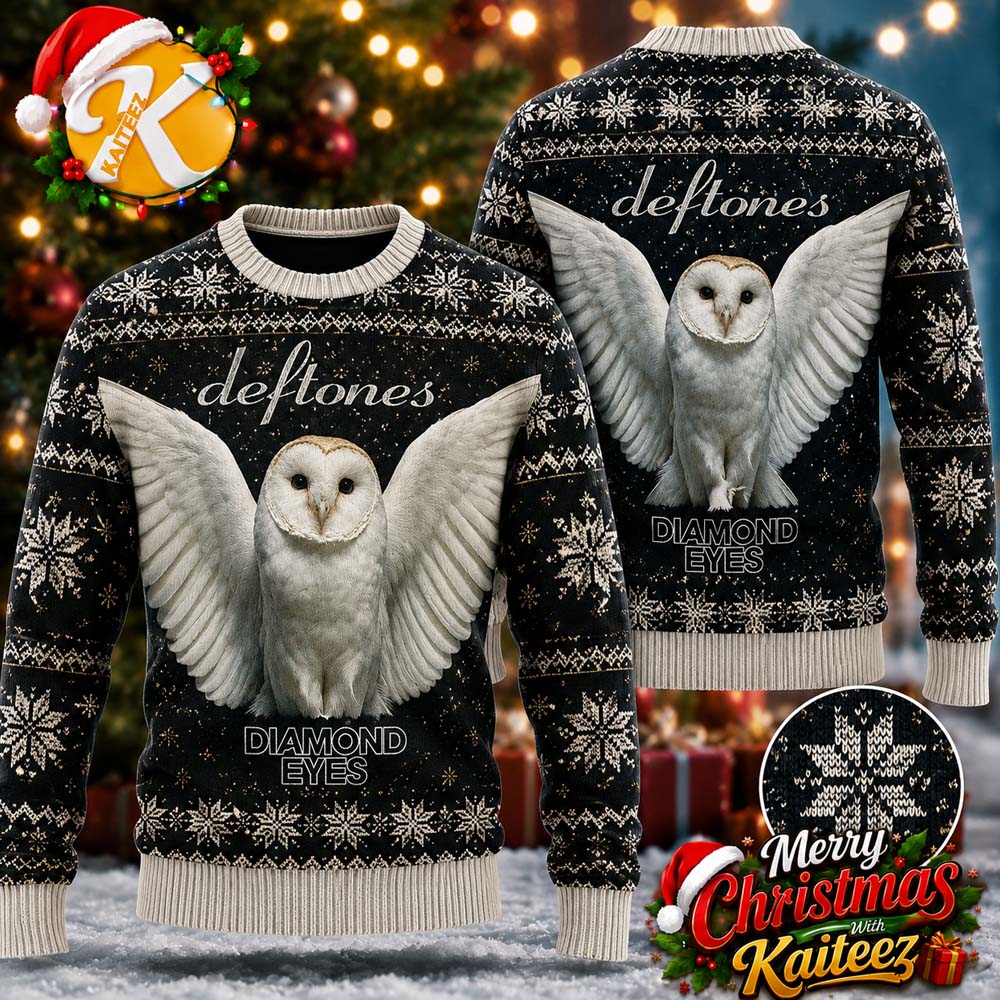 Deftones Diamond Eyes Album Cover Ugly Christmas Sweater Deftones Diamond Eyes Album Cover Ugly Christmas Sweater
