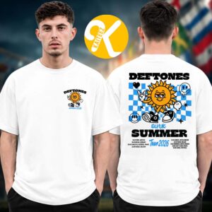 Deftones Merch EU UK Summer Tour 2026 Sun Tour Dates Two Sided Unisex T-Shirt