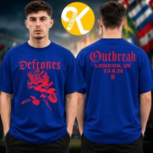 Deftones Outbreak Fest 2026 Event Tee In London UK On August 23 2026 Two Sided Unisex T-Shirt