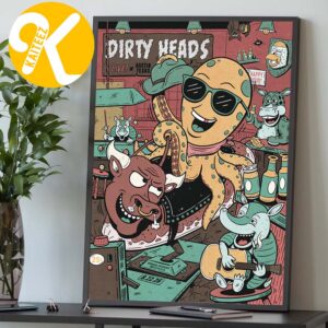 Dirty Heads Austin TX Event Poster At Germania Insurance Amphitheater In Austin TX On August 22 2026 Home Decor Poster Canvas