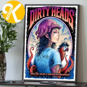 Dirty Heads Chula Vista CA Event Poster At North Island Credit Union Amphitheatre In Chula Vista CA On August 19 2026 Home Decor Poster Canvas