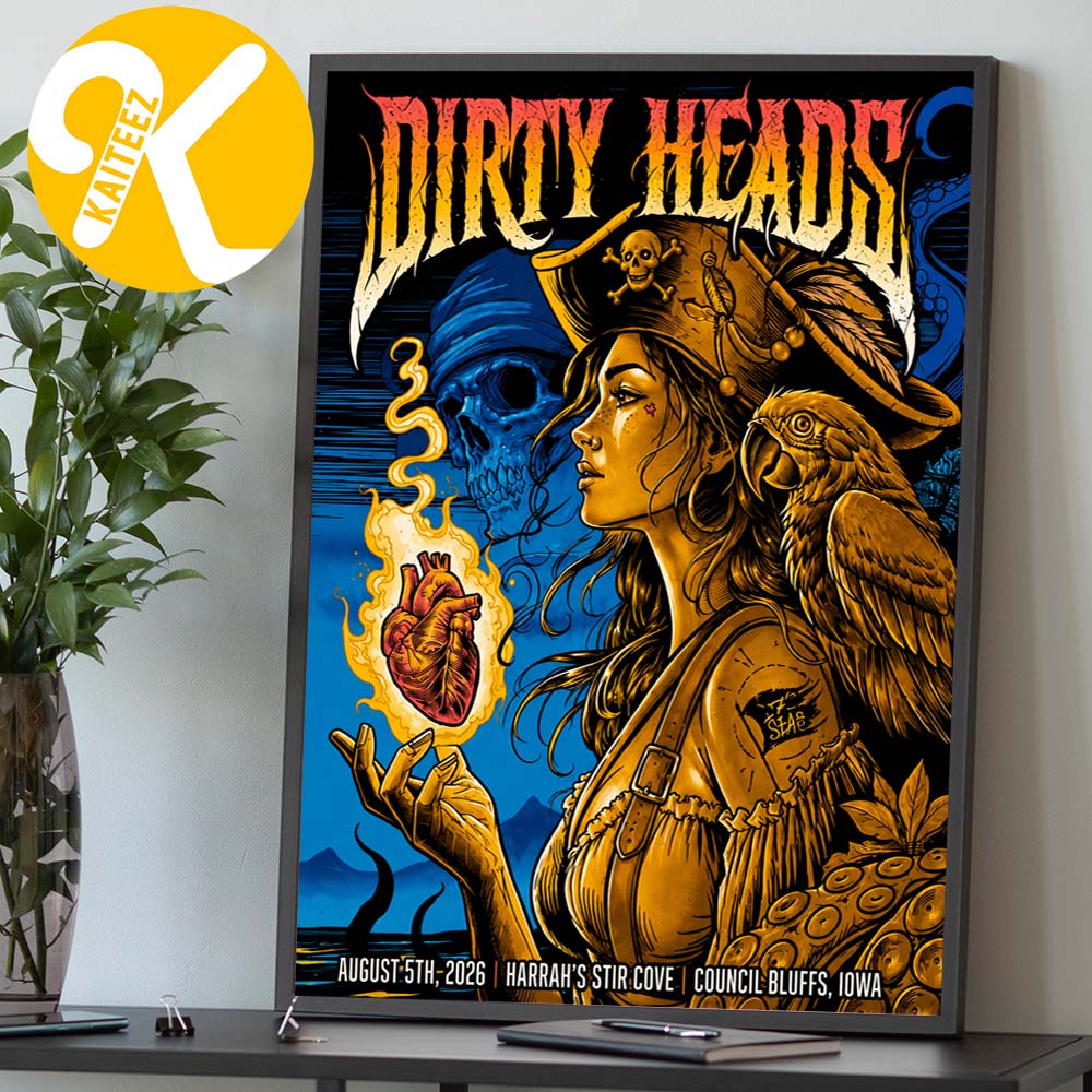 Dirty Heads Council Bluffs IA Event Poster At Harrah’s Stir Cove In Council Bluffs IA On August 5 2026 Home Decor Poster Canvas Dirty Heads Council Bluffs IA Event Poster At Harrah’s Stir Cove In Council Bluffs IA On August 5 2026 Home Decor Poster Canvas