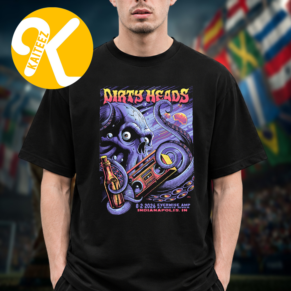 Dirty Heads Indianapolis IN Event Poster At Everwise AMP At White River In Indianapolis IN On August 2 2026 Unisex T-Shirt Dirty Heads Indianapolis IN Event Poster At Everwise AMP At White River In Indianapolis IN On August 2 2026 Unisex T-Shirt