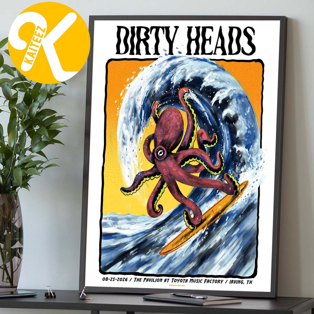 Dirty Heads Irving TX Event Poster At The Pavilion At Toyota Music Factory In Irving TX On August 25 2026 Home Decor Poster Canvas Dirty Heads Irving TX Event Poster At The Pavilion At Toyota Music Factory In Irving TX On August 25 2026 Home Decor Poster Canvas