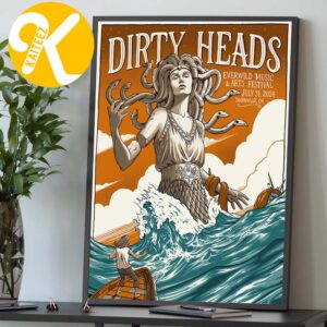 Dirty Heads Thornville OH Event Poster At Everwild Music Arts Festival In Thornville OH On July 31 2026 Home Decor Poster Canvas