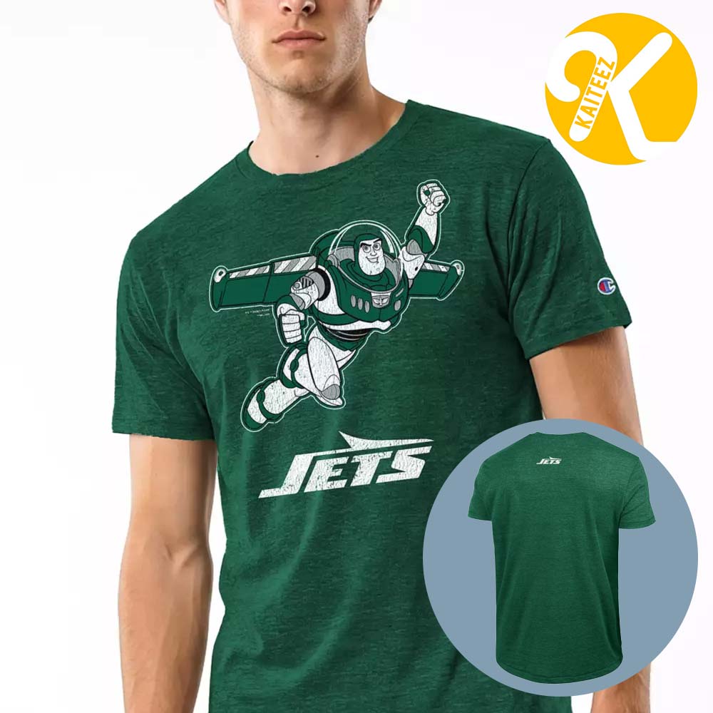 Disney Marvel NFL Collection Merch Buzz Lightyear x New York Jets Unisex T-shirt Disney Marvel NFL Collection Merch Buzz Lightyear x New York Jets Unisex T-shirt